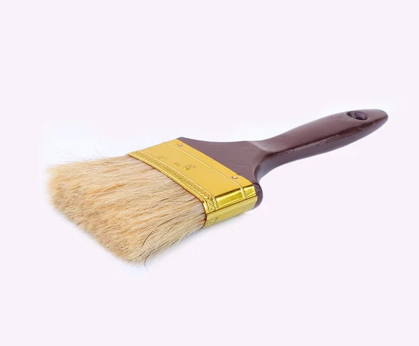 Brand new paint brush on a white background — Stock Photo, Image