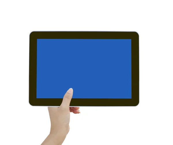 Touch tablet computer isolated on white background — Stock Photo, Image