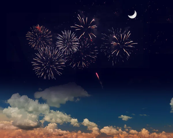 Firework in sky — Stock Photo, Image