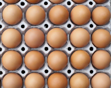 Pakette yumurtalar var.