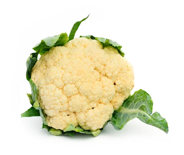 Fresh cauliflower isolated on white — Stock Photo, Image