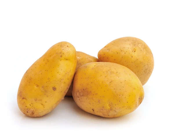 Bunch of potatoes on white background — Stock Photo, Image