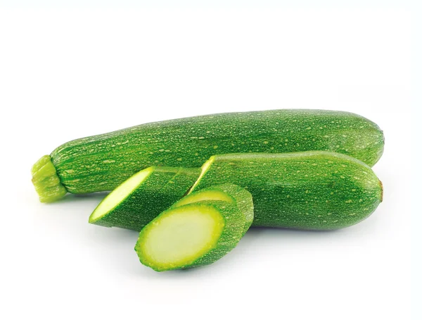 Zucchini isoliert auf weißem Hintergrund — Stockfoto