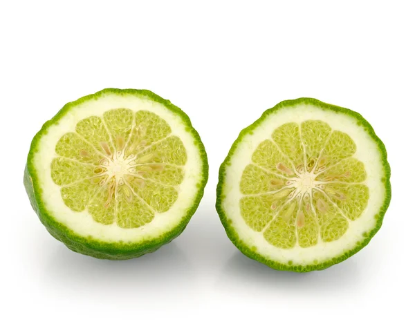 Kaffir lime on white background — Stock Photo, Image