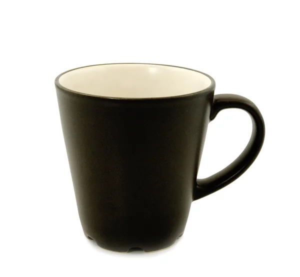 Taza de café negro. Aislado sobre fondo blanco — Foto de Stock