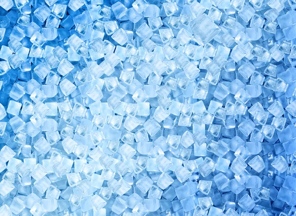 Hintergrund mit Eiswürfeln im blauen Licht — Stockfoto