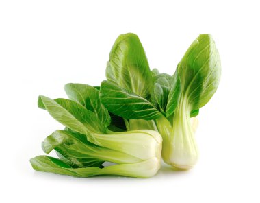 Çin lahanası (Çince lahana) üzerinde beyaz izole