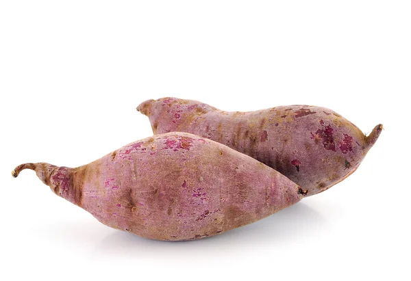 Sweet potatos on the white background — Stock Photo, Image