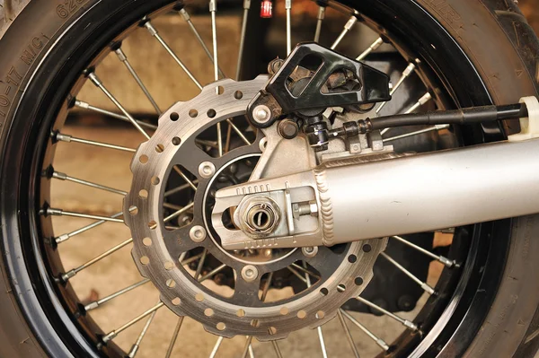 Motocykl motor kotoučová brzda — Stock fotografie
