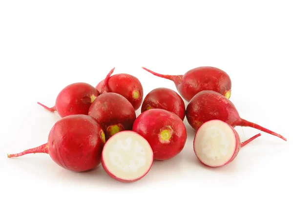 Fresh radishes on white background — Stock Photo, Image