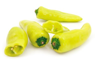 beyaz üzerine sıcak biber biber