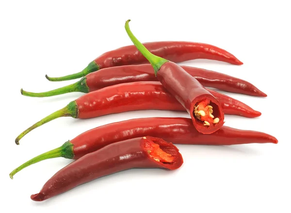 Red hot chili pepper isolated on a white background — Stock Photo, Image