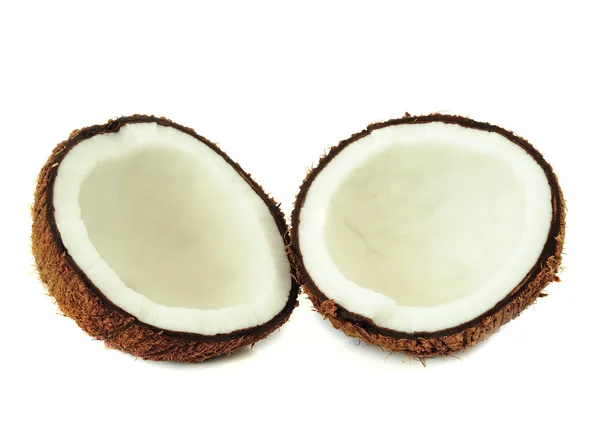Coco isolado sobre branco — Fotografia de Stock
