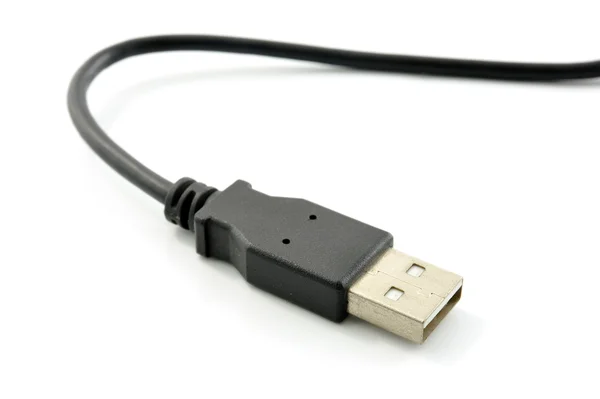 USB kabel geïsoleerd op wit — Stockfoto