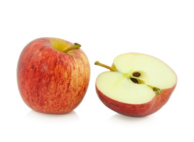 Elma beyaz üzerine izole