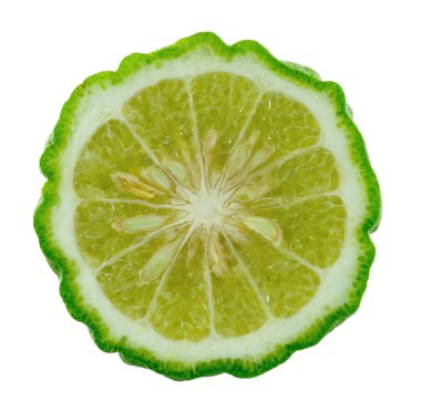 Güney Afrika'da bir kabile kireç dilim beyaz zemin üzerine