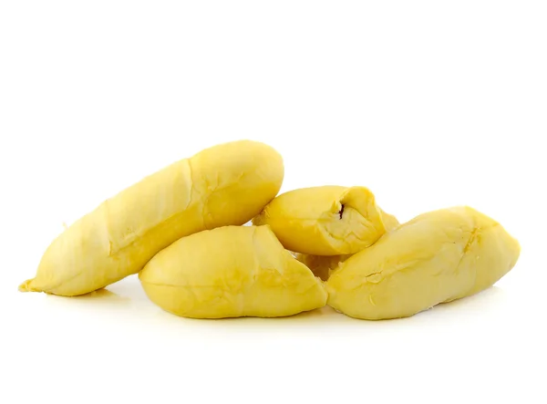 Rei dos frutos, durian isolado sobre fundo branco — Fotografia de Stock