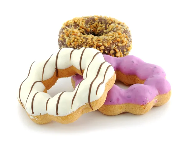 Donut isolado no fundo branco — Fotografia de Stock