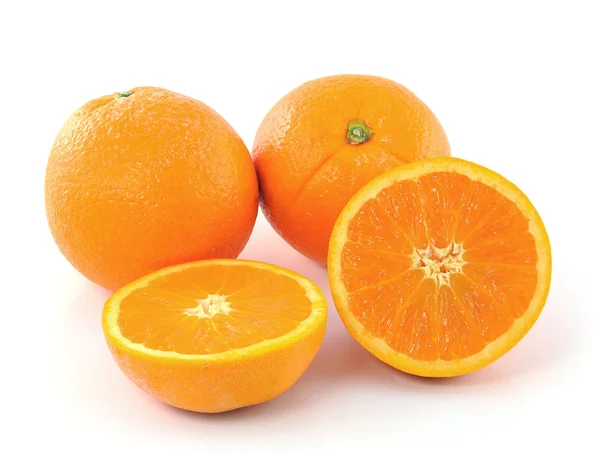 Orange på hvid baggrund - Stock-foto