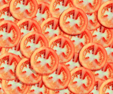 Tomato slices background