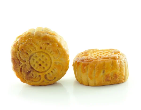 Mooncakes sobre fondo blanco — Foto de Stock