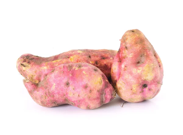 Sweet potatoes on the white background — Stock Photo, Image