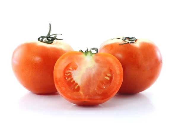 Tomato isolated on white background. — Stock Photo, Image