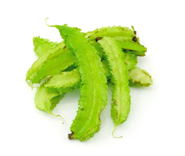 绿色四棱豆、 蔬菜孤立在白色背景上 — 图库照片