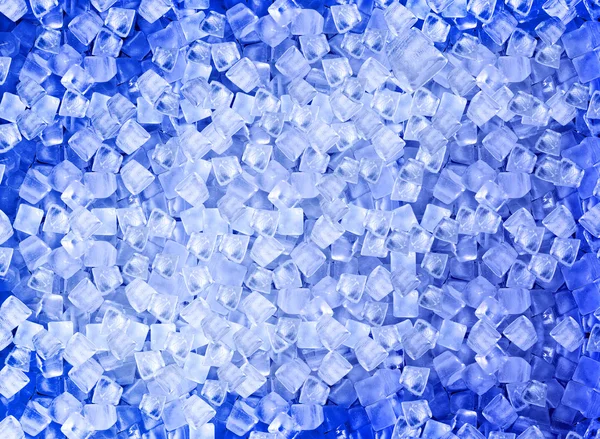 Background with ice cubes in blue light — Stock Photo, Image