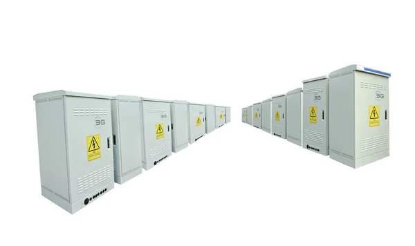 The communication server box on white background — Stock Photo, Image