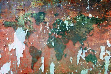 Arkaplan için eski grunge duvarını özetle