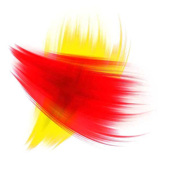 Rote und gelbe Textur isoliert auf weißem Hintergrund — Stockfoto