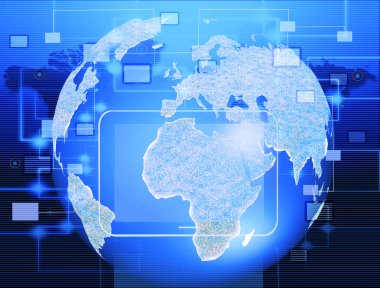 Küre işaretçiler, sinyaller ve sosyal ağ simgeleri, sosyal