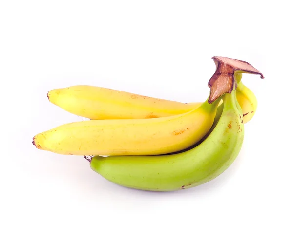 Gelbe und grüne Bananen — Stockfoto