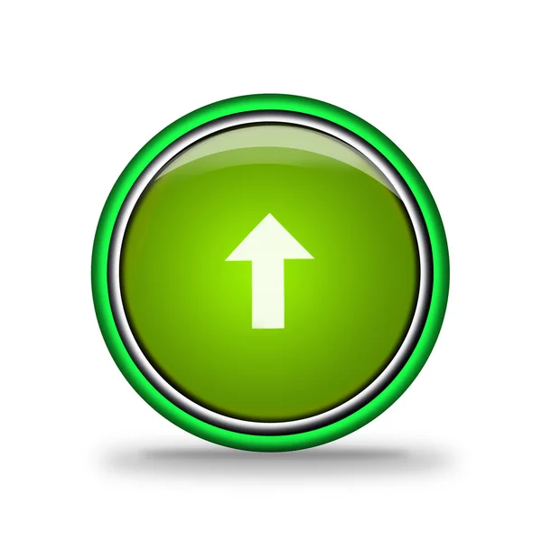 Green shiny button with elements, design for website. — Stock Photo, Image