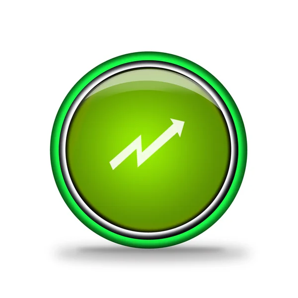 Green shiny button with elements, design for website. — Stock Photo, Image