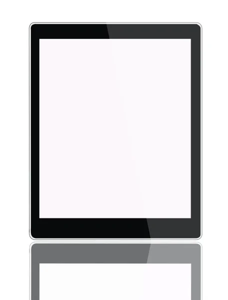 Ilustración de una nueva tableta aislada en el bac blanco — Foto de Stock