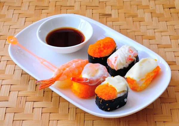 Set sushi — Stockfoto