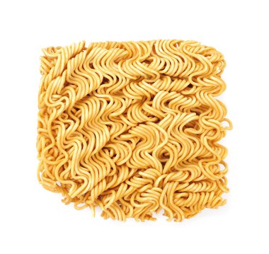 Beyaz arka plan üzerinde izole Asya ramen anlık erişte