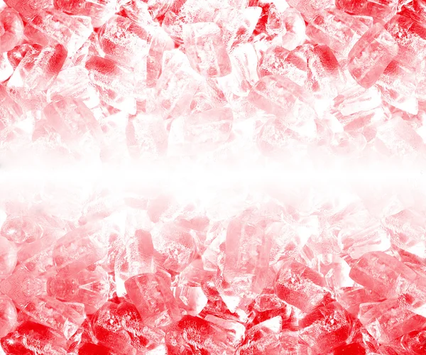 Fundo de cubos de gelo vermelho — Fotografia de Stock