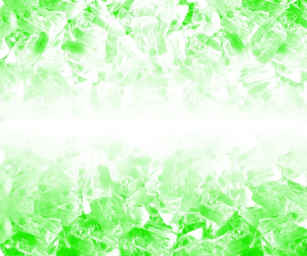 Background of green ice cubes — Stock Photo, Image