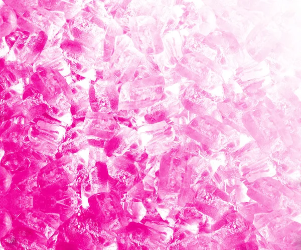 Background of pink ice cubes — Stock Photo, Image