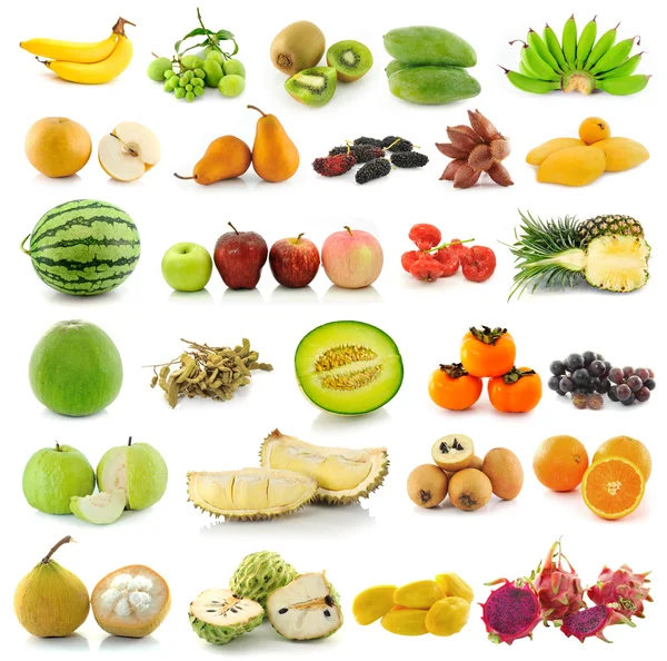 Gesetzt, wenn Obst und Gemüse — Stockfoto