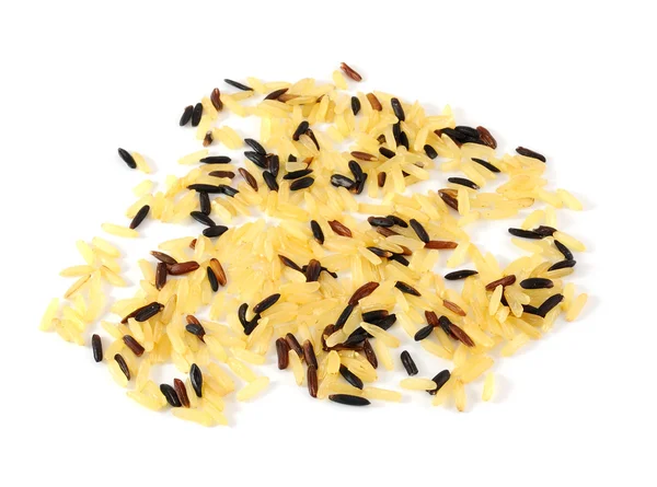 Rice on white background — Stock Photo, Image