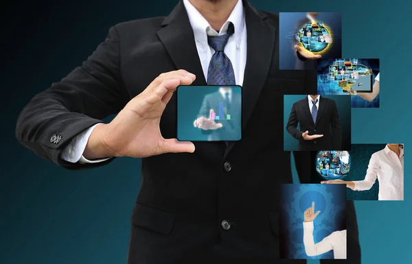 Businessmen and Reaching images streaming — Stock Photo, Image