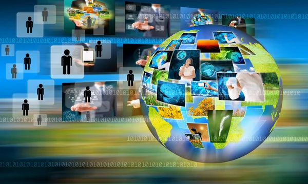 World business and Technology — Stock Photo, Image