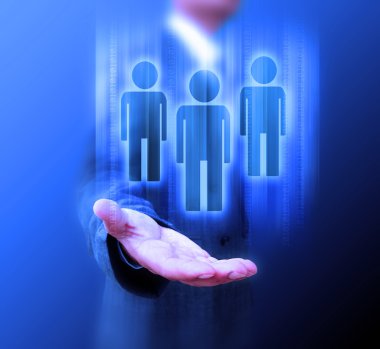 İş adamı Doğru kişiyi seçiyor