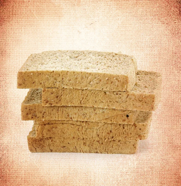 Bread with old paper — Stock Photo, Image