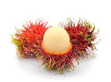 ambutan, beyaz arka plan üzerinde Asya meyve