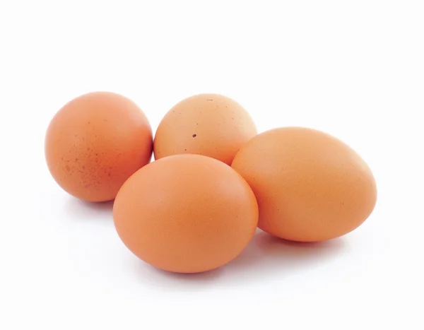सफेद पृष्ठभूमि पर अलग अंडे — स्टॉक फ़ोटो, इमेज